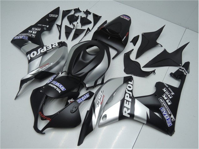 Buy 2007-2008 Silver Repsol Black Honda CBR600RR Bike Fairings