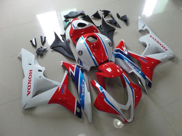 Buy 2007-2008 White Red Blue HRC Honda CBR600RR Bike Fairing Kit