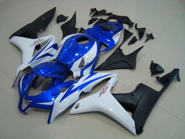 Buy 2007-2008 Blue White Matte Black Honda CBR600RR Motorcycle Replacement Fairings