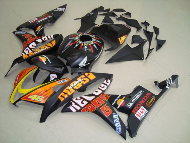 Buy 2007-2008 Matte Black Rossi Honda CBR600RR Motorcycle Fairing Kits