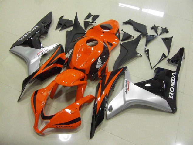 Buy 2007-2008 Orange Silver Black Honda CBR600RR Moto Fairings