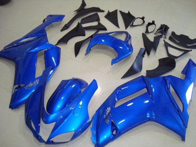 Buy 2007-2008 Blue Kawasaki ZX6R Motorcycle Fairings Kit