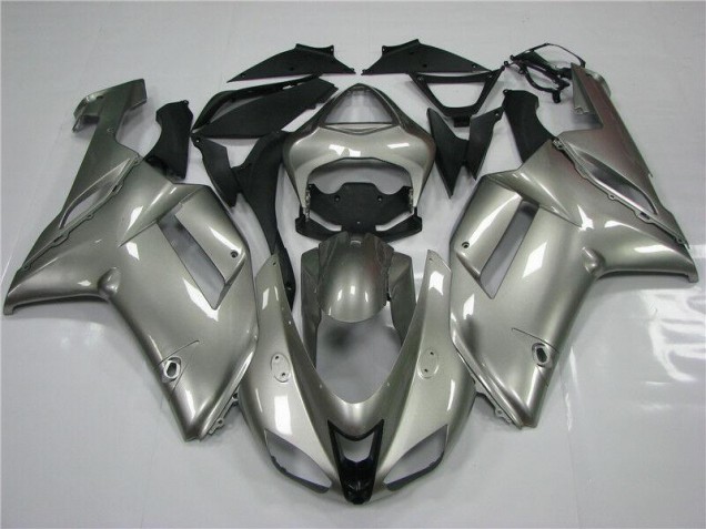 Buy 2007-2008 Grey Kawasaki ZX6R Moto Fairings