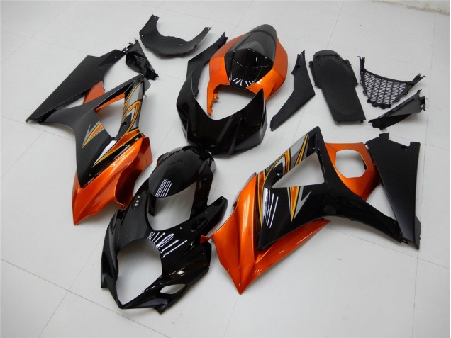 Buy 2007-2008 Orange Black Suzuki GSXR 1000 K7 Motor Fairings