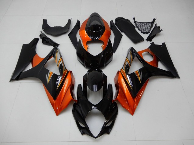 Buy 2007-2008 Orange Black Suzuki GSXR 1000 K7 Motor Fairings