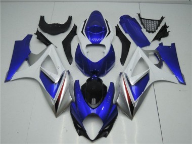 Buy 2007-2008 Blue White Suzuki GSXR 1000 K7 Motorcycle Fairings