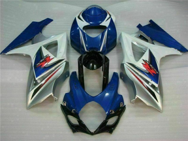 Buy 2007-2008 Blue White Suzuki GSXR 1000 K7 Bike Fairings