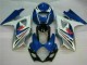 Buy 2007-2008 Blue White Suzuki GSXR 1000 K7 Bike Fairings