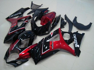 Buy 2007-2008 Red Black Suzuki GSXR 1000 K7 Moto Fairings