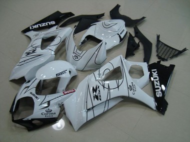 Buy 2007-2008 White Corona Suzuki GSXR 1000 K7 Replacement Fairings