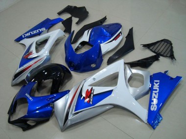 Buy 2007-2008 White Blue Suzuki GSXR 1000 K7 Motor Fairings