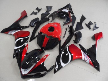 Buy 2007-2008 Black Red Glossy Yamaha YZF R1 Motorcycle Replacement Fairings