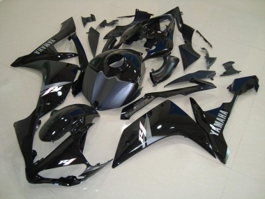 Buy 2007-2008 Glossy Black White Yamaha YZF R1 Bike Fairings