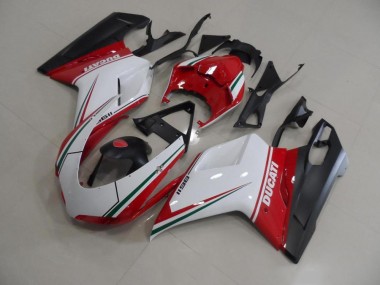 Buy 2007-2014 Red White Ducati 848 1098 1198 Replacement Motorcycle Fairings