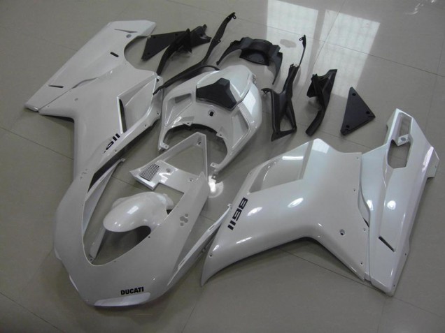 Buy 2007-2014 Pear White Black Decals Ducati 848 1098 1198 Motor Fairings