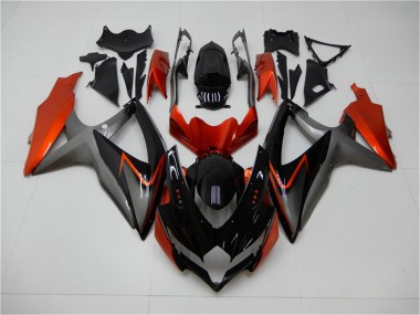 Buy 2008-2010 Black Orange Grey Suzuki GSXR 600/750 Motorbike Fairing Kits