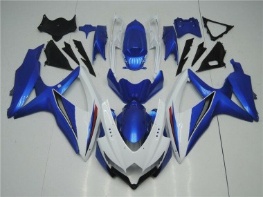 Buy 2008-2010 White Blue Suzuki GSXR 600/750 Replacement Fairings