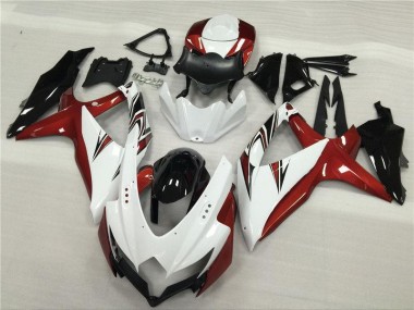 Buy 2008-2010 White Red Black Suzuki GSXR 600/750 Motor Fairings