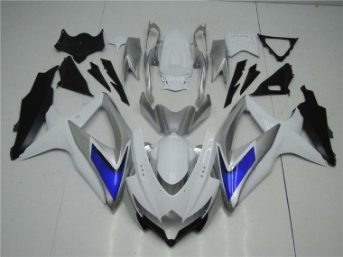 Buy 2008-2010 White Silver Blue Suzuki GSXR 600/750 Motorcycle Fairings Kit