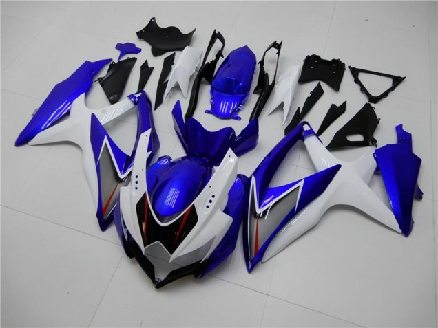 Buy 2008-2010 White Blue Suzuki GSXR 600/750 Motorbike Fairings