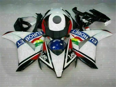 Buy 2008-2011 White Blue Red Eurobet Lee Honda CBR1000RR Motorcycle Fairing Kit