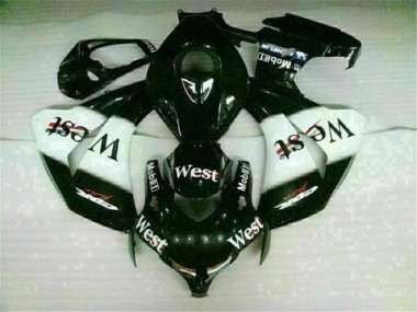 Buy 2008-2011 White Black West Honda CBR1000RR Motorbike Fairing Kits & Plastics