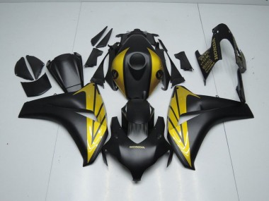 Buy 2008-2011 Matte Black and Gold Honda CBR1000RR Bike Fairings