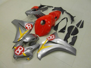 Buy 2008-2011 Silver Red 8 Honda CBR1000RR Motorbike Fairings