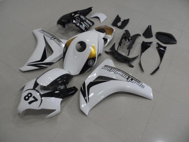 Buy 2008-2011 White and Black 87 Honda CBR1000RR Bike Fairings