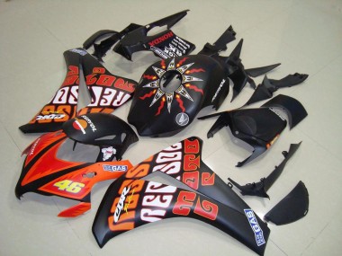 Buy 2008-2011 Rossi Matte Black Honda CBR1000RR Motorcycle Replacement Fairings