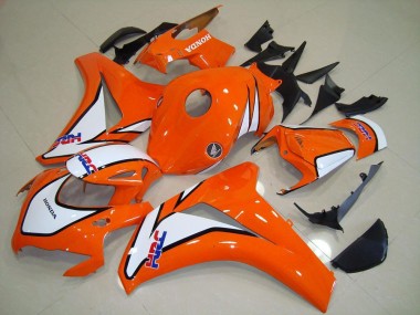 Buy 2008-2011 Sunset Orange HRC Honda CBR1000RR Motorcycle Fairings Kit