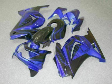 Buy 2008-2012 Black Blue Kawasaki EX250 Bike Fairing Kit