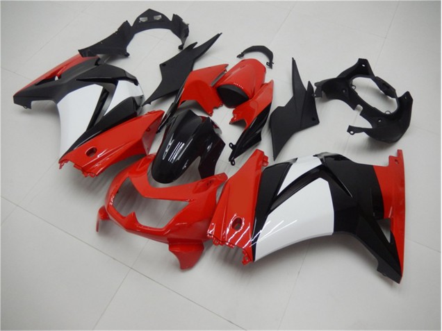 Buy 2008-2012 Red Black White Kawasaki EX250 Motorcycle Fairings