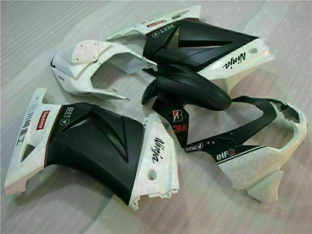 Buy 2008-2012 White Black Ninja 3M Kawasaki EX250 Motorcycle Fairings