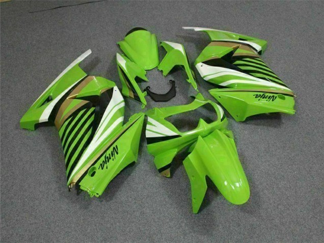 Buy 2008-2012 Green White Black Ninja Kawasaki EX250 Replacement Motorcycle Fairings