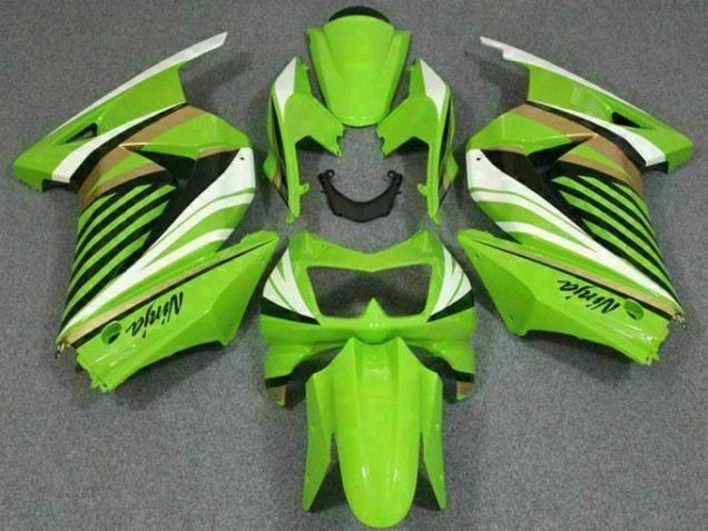 Buy 2008-2012 Green White Black Ninja Kawasaki EX250 Replacement Motorcycle Fairings