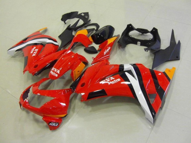 Buy 2008-2012 Red Black Kawasaki ZX250R Motor Bike Fairings