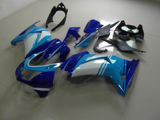 Buy 2008-2012 Light and Dark Blue Kawasaki ZX250R Bike Fairing Kit