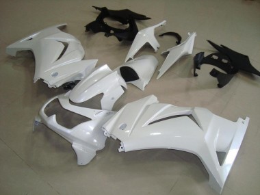 Buy 2008-2012 Pearl White Kawasaki ZX250R Motorcycle Fairings Kits