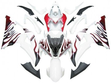 Buy 2008-2016 White Red Flame R6 Yamaha YZF R6 Motorbike Fairing