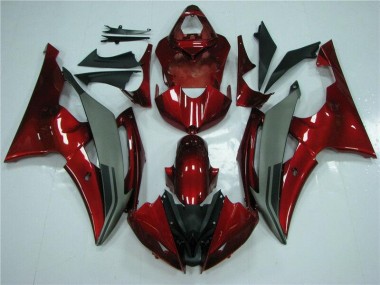 Buy 2008-2016 Red Grey Yamaha YZF R6 Motorcycle Fairings Kits