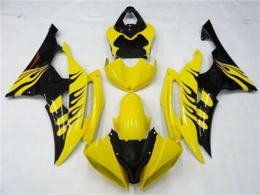 Buy 2008-2016 Yellow Black Yamaha YZF R6 Motorcycle Replacement Fairings