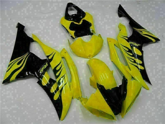 Buy 2008-2016 Yellow Black Yamaha YZF R6 Motorcycle Fairing Kits