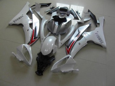 Buy 2008-2016 Pearl White Silver Yamaha YZF R6 Moto Fairings