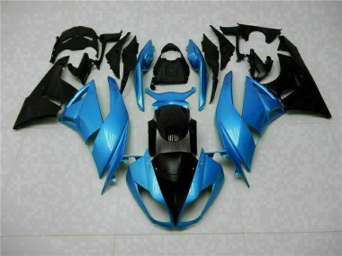 Buy 2009-2012 Blue Black Kawasaki ZX6R Motorcyle Fairings