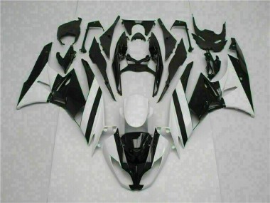 Buy 2009-2012 White Black Kawasaki ZX6R Motorcycle Replacement Fairings