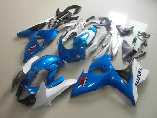 Buy 2009-2016 White Blue Suzuki GSXR 1000 K9 Motorcycle Fairing