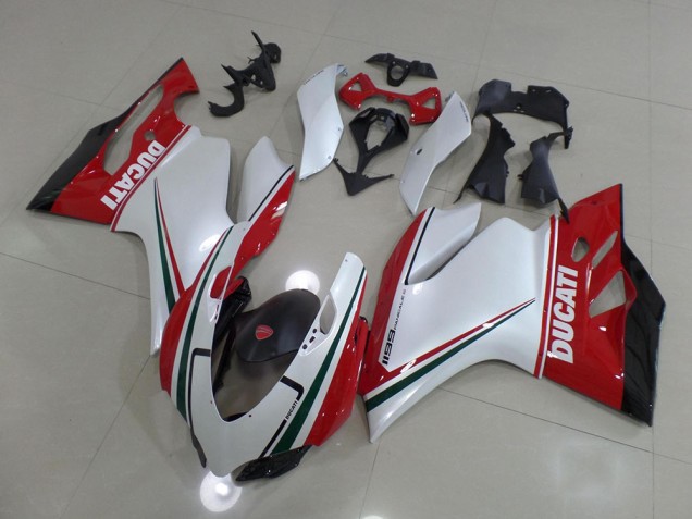 Buy 2011-2014 White Red Ducati 1199 Motorcycle Fairing Kits