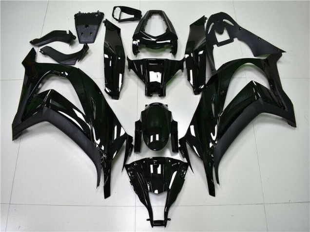 Buy 2011-2015 Glossy Black Kawasaki ZX10R Moto Fairings