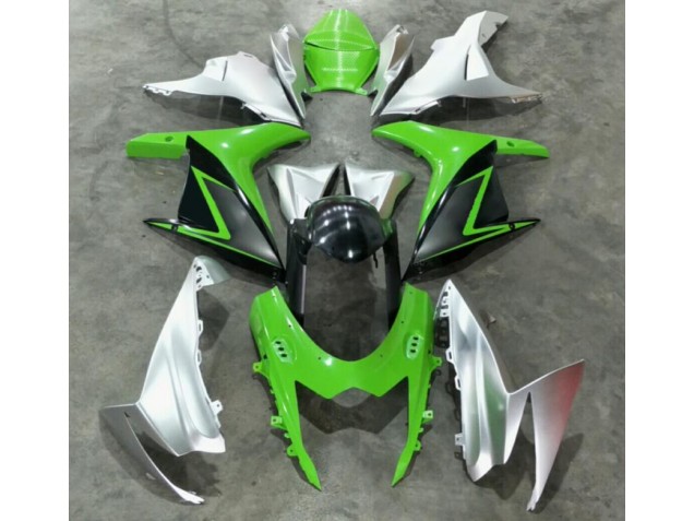 Buy 2011-2021 Green Silver Suzuki GSXR 600/750 Bike Fairing Kit